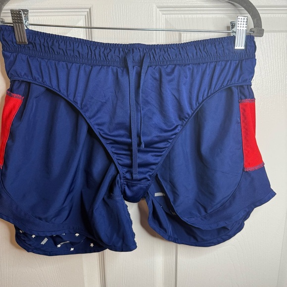 Nike Red White and Blue Running Shorts with Patriotic Star detail Size XL GUC - Picture 6 of 6